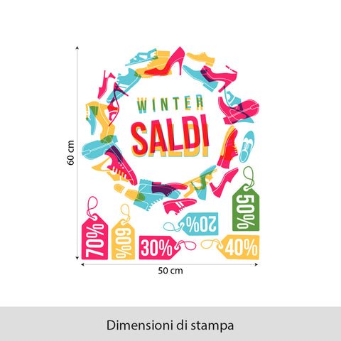 Winter saldi shoes | Vetrofania