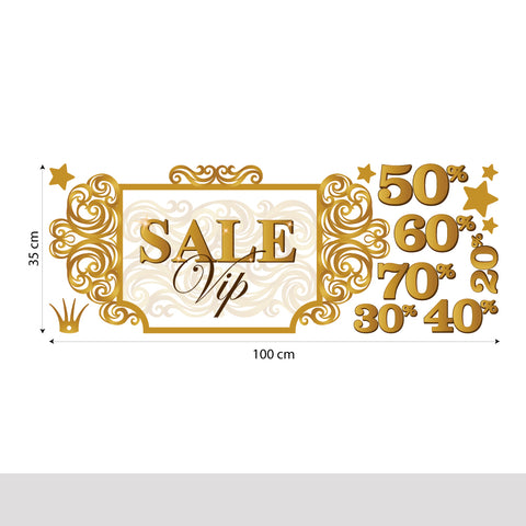 Saldi cornice glam | Vetrofania