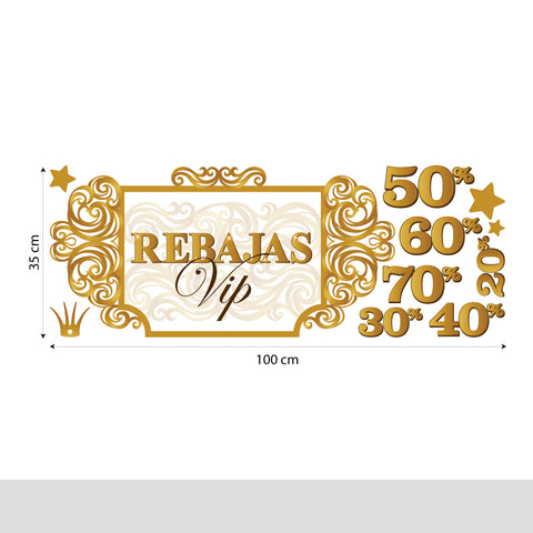Saldi cornice glam | Vetrofania
