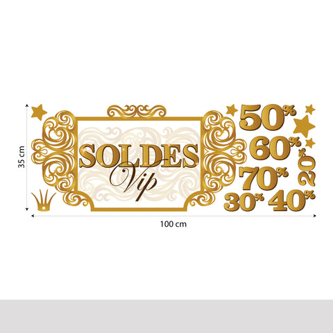 Saldi cornice glam | Vetrofania
