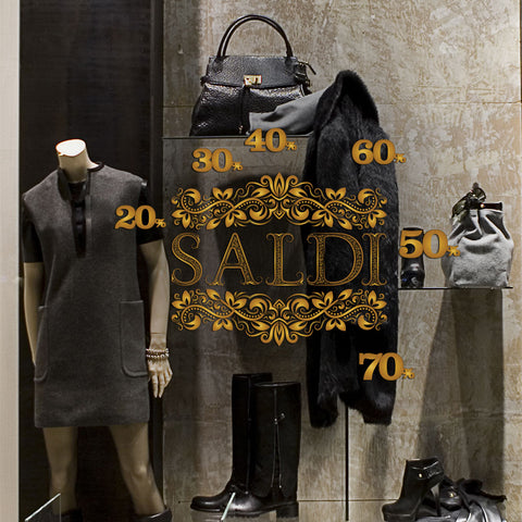 Saldi cornice | Vetrofania
