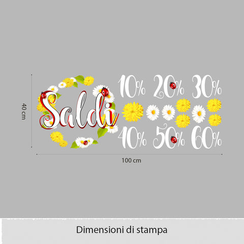 Ghirlanda saldi | Vetrofania