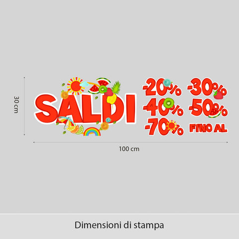 Saldi estate | Vetrofania