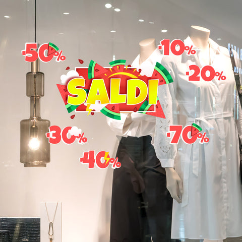 Saldi dolce anguria | Vetrofania
