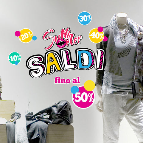 Saldi summer pop | Vetrofania