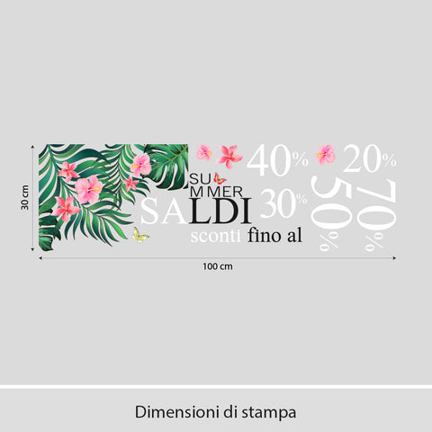 Tropical Sale | Vetrofania