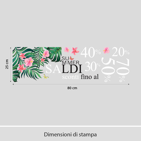 Tropical Sale | Vetrofania
