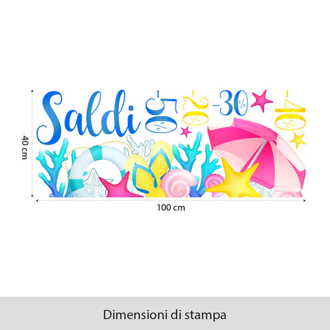 Saldi mare | Vetrofania