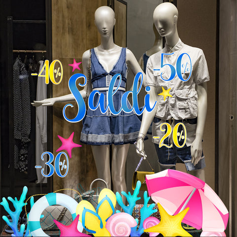 Saldi mare | Vetrofania