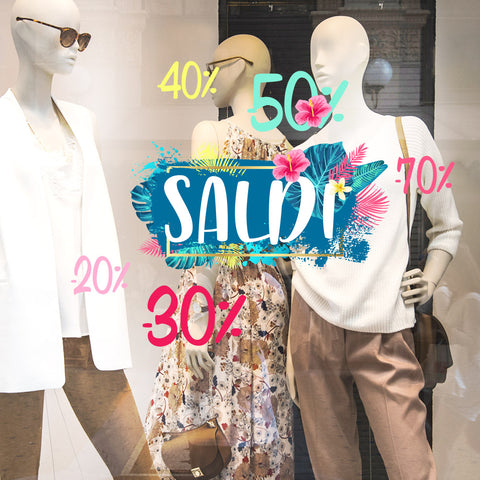 Saldi Tropical blue | Vetrofania