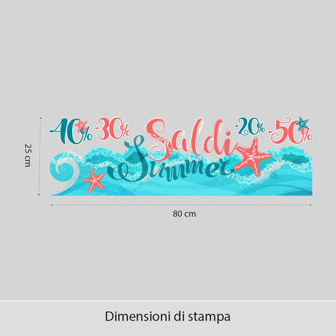 Saldi onda marina | Vetrofania