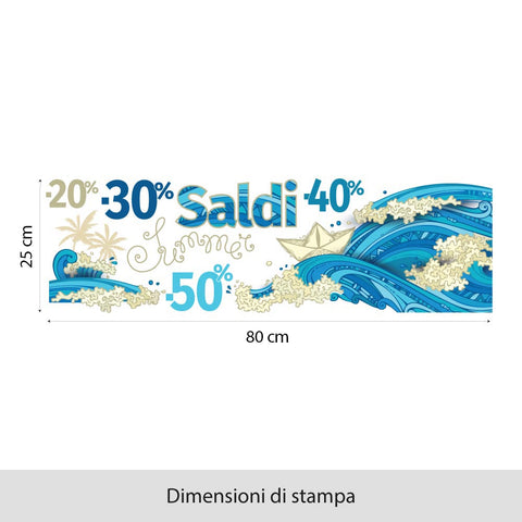 Saldi Onde tropicali | Vetrofania