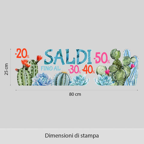 Saldi Cactus | Vetrofania