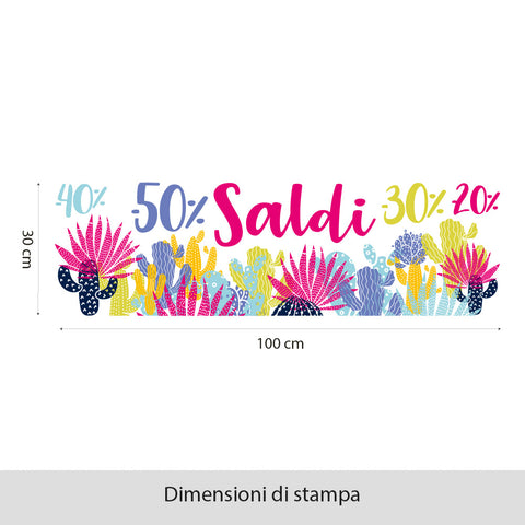 Cactus millecolori | Vetrofania