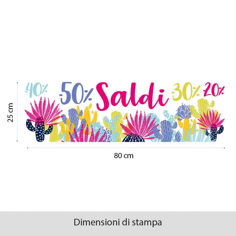 Cactus millecolori | Vetrofania