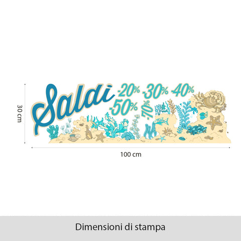 Saldi fondali marini | Vetrofania
