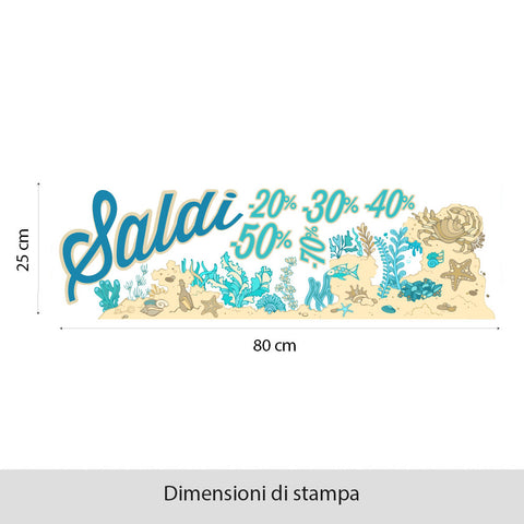 Saldi fondali marini | Vetrofania