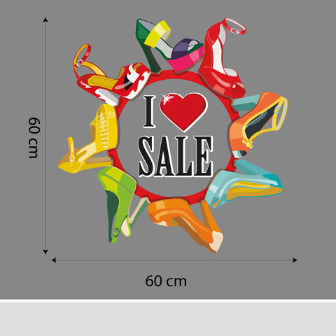 I love saldi | Vetrofania