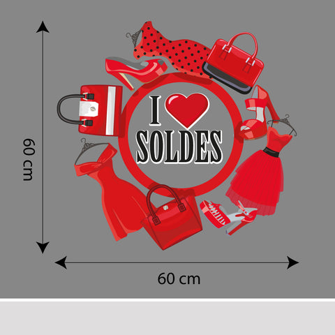 I love saldi fashion | Vetrofania