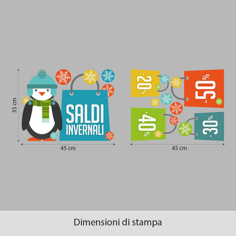 Saldi pinguino | Vetrofania