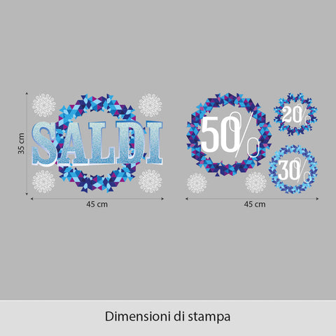 Saldi di ghiaccio | Vetrofania