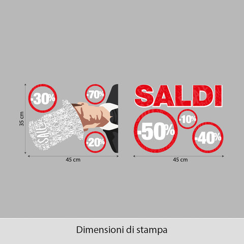 Magia di saldi | Vetrofania