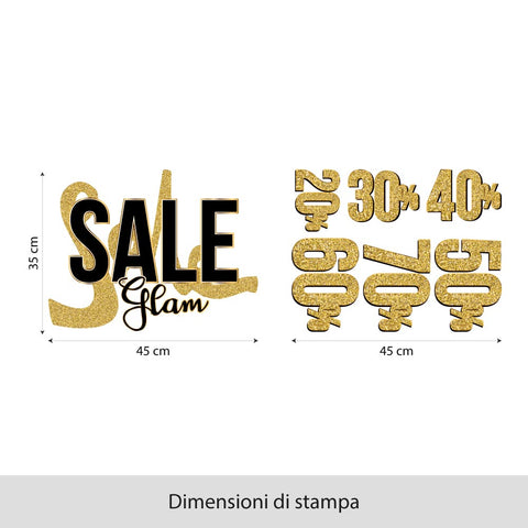Saldi glam | Vetrofania