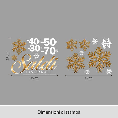 Saldi invernali | Vetrofania