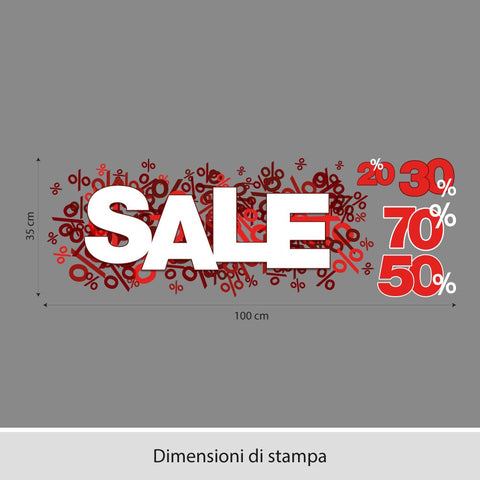 Saldi percentuali | Vetrofania