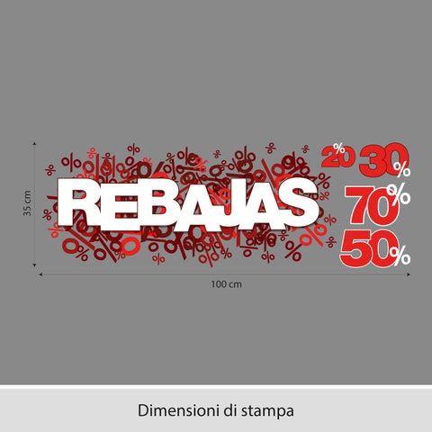 Saldi percentuali | Vetrofania