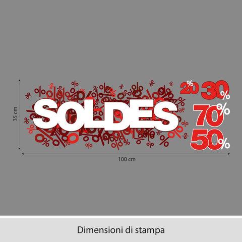 Saldi percentuali | Vetrofania