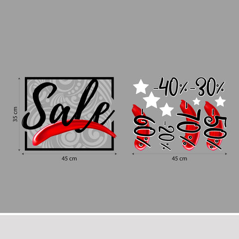 Saldi rossetto | Vetrofania