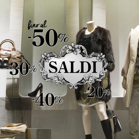 Saldi specchio | Vetrofania