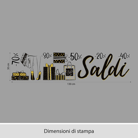 Saldi shopping | Vetrofania