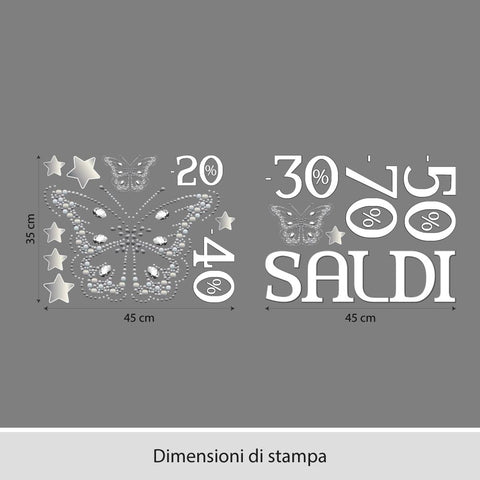 Saldi diamanti | Vetrofania