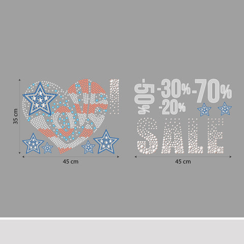 I love saldi | Vetrofania