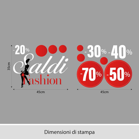 Saldi fashion | Vetrofania