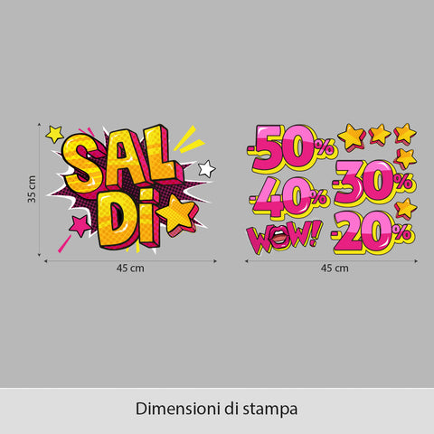 Saldi WOW | Vetrofania