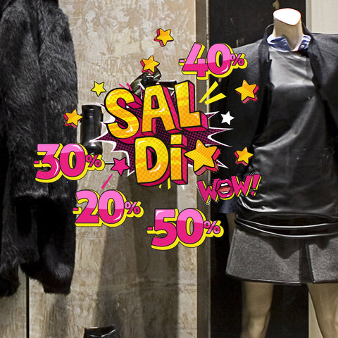 Saldi WOW | Vetrofania