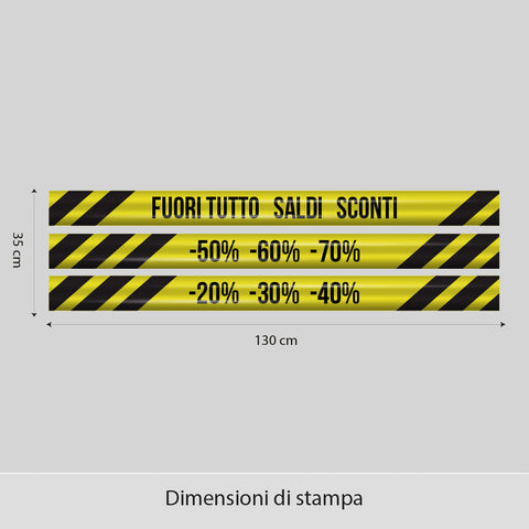 Nastro fuoritutto | Vetrofania