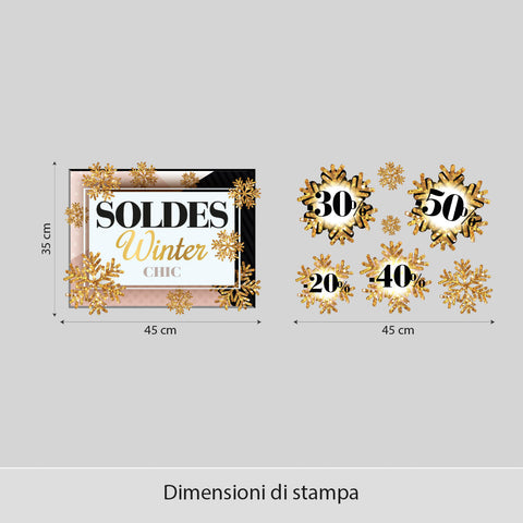 Saldi winter chic | Vetrofania