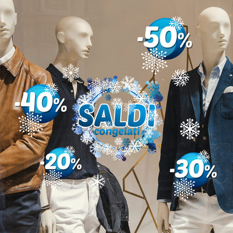 Saldi ghirlanda di ghiaccio | Vetrofania