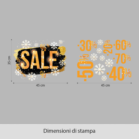 Saldi eleganti | Vetrofania