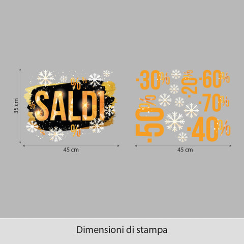 Saldi eleganti | Vetrofania