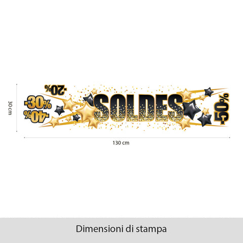 Saldi con stelle | Vetrofania
