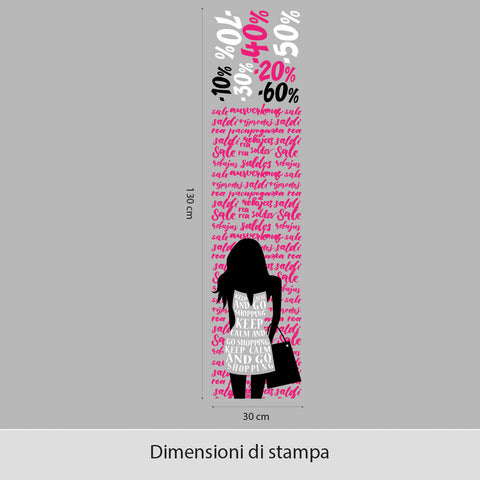 Saldi Shopping mania | Vetrofania