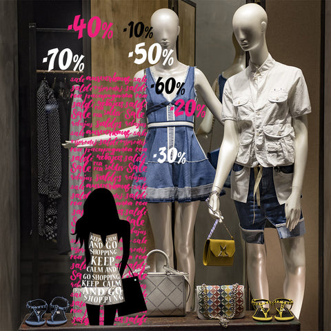 Saldi Shopping mania | Vetrofania