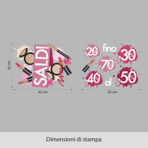Saldi make up | Vetrofania