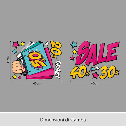 Saldi pugno | Vetrofania