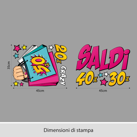 Saldi pugno | Vetrofania